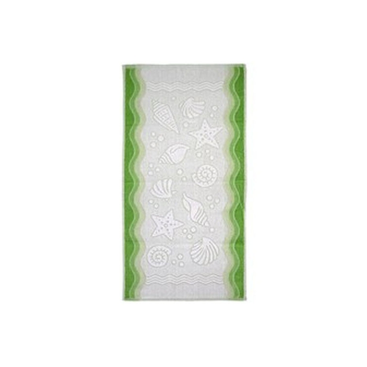 Ręcznik polski flora zielony 50x100